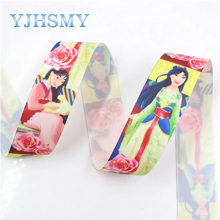 YJHSMY I-19518-1274, 38 мм 10 ярдов мультфильм термотрансферные печатные корсажные ленты, подарочные упаковочные материалы для ручных поделок - Цвет: I-19518-1281