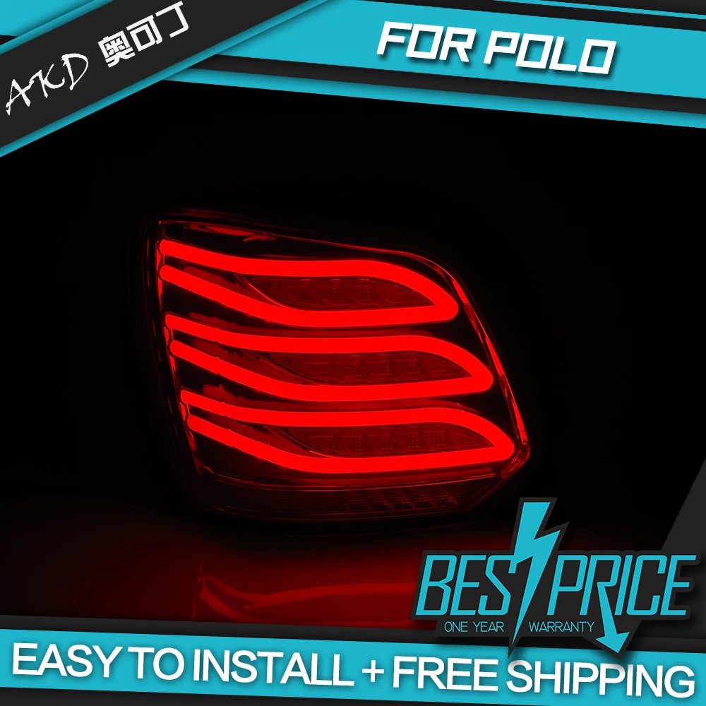 АКД автомобильного тюнинга задних фонарей для VW POLO 2011 2017 сигнальных огней
