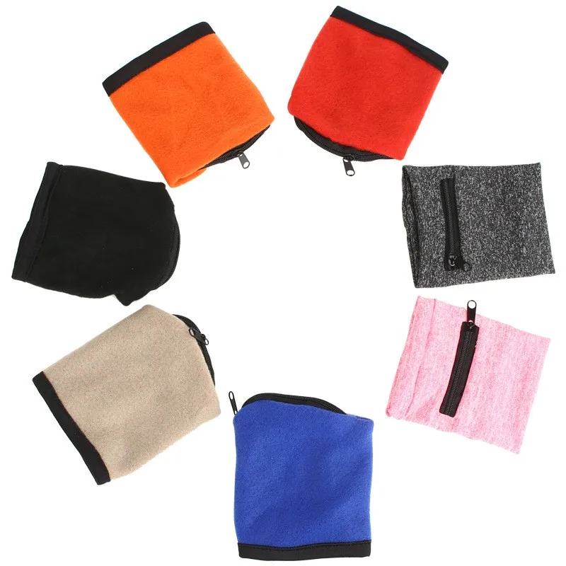 Мужской кошелек на запястье флисовый чехол молнии для бега тренажерного зала