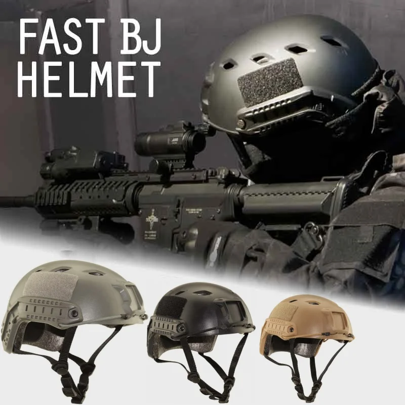 

Lightweight BJ Type FAST Helmet Swat Airsoft Tactical Helmet Black Wargame Protective Paintball Equipment Army Military Helmets