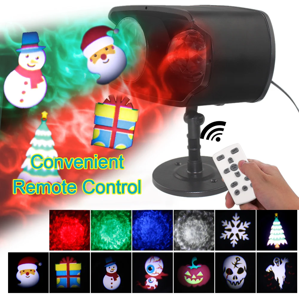 Водонепроницаемый движущийся лазерный проектор лампы 12 узоров светодиодный