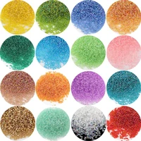 2mm 1000pcs perforated crystal glass millet colorful mini loose beads diy cross stitch jewelry accessories