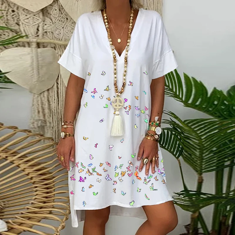 Повседневная футболка с короткими рукавами в уличном стиле длинными для девочек