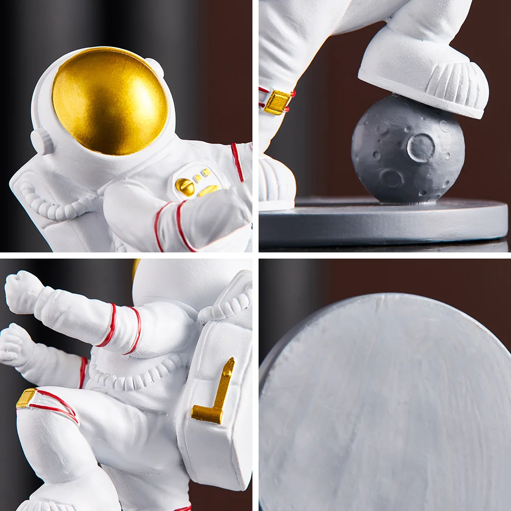 Resin Astronaut Figurine Wine Holder Cosmonaut Model Home Decoration Accessories for Living Room Rack Office Decor Gifts | Дом и сад