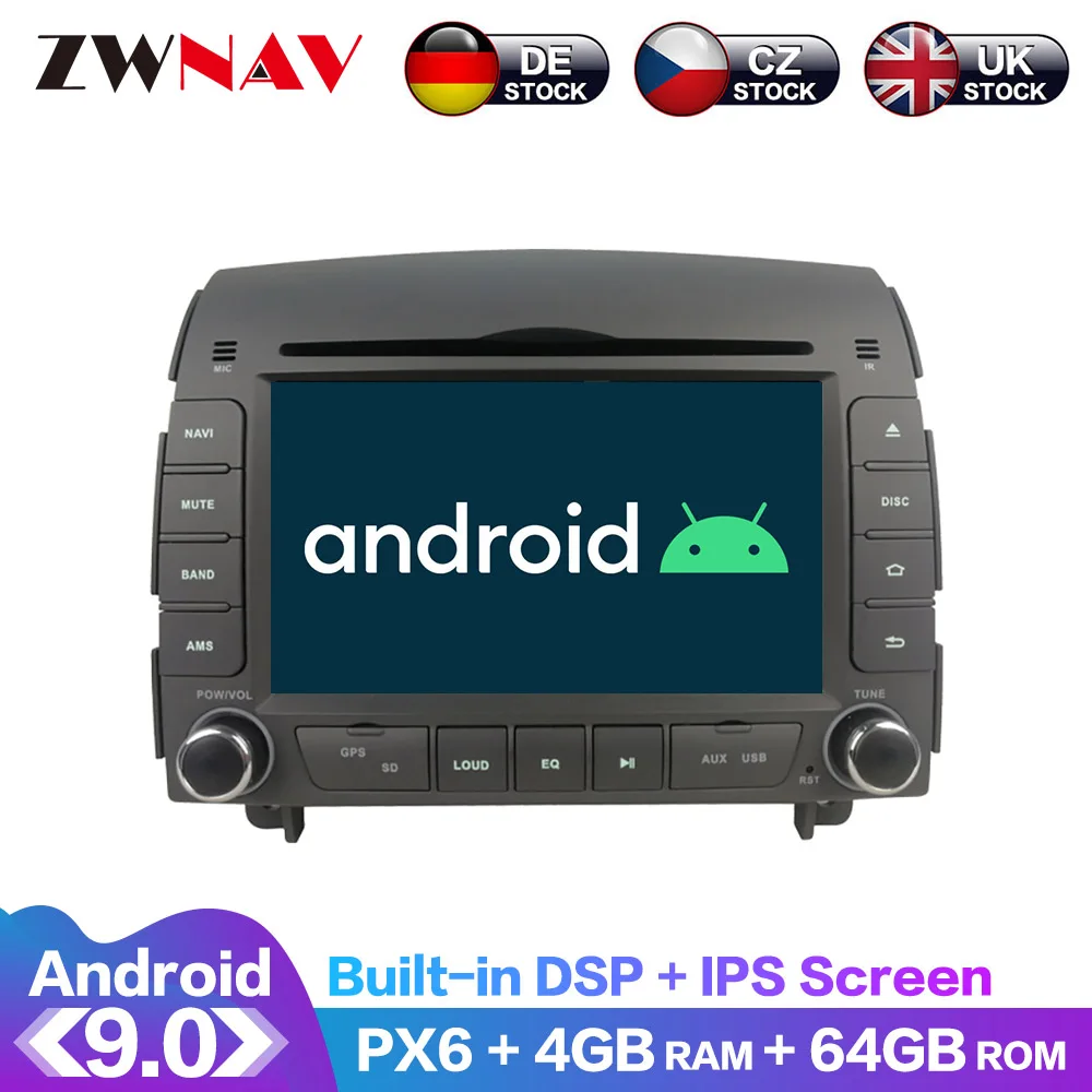 Android 10 IPS экран PX6 DSP для Hyundai Sonata NF 2005 2008 автомобильный DVD GPS мультимедийный плеер