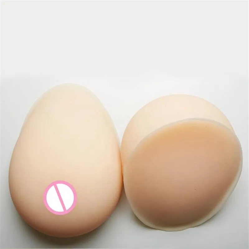 2020 800g White Silicone Breast Forms Prosthesis Fake Boobs Enhancer Super Soft Lifelike Mastectomy For Crossdresser Drag-Queen