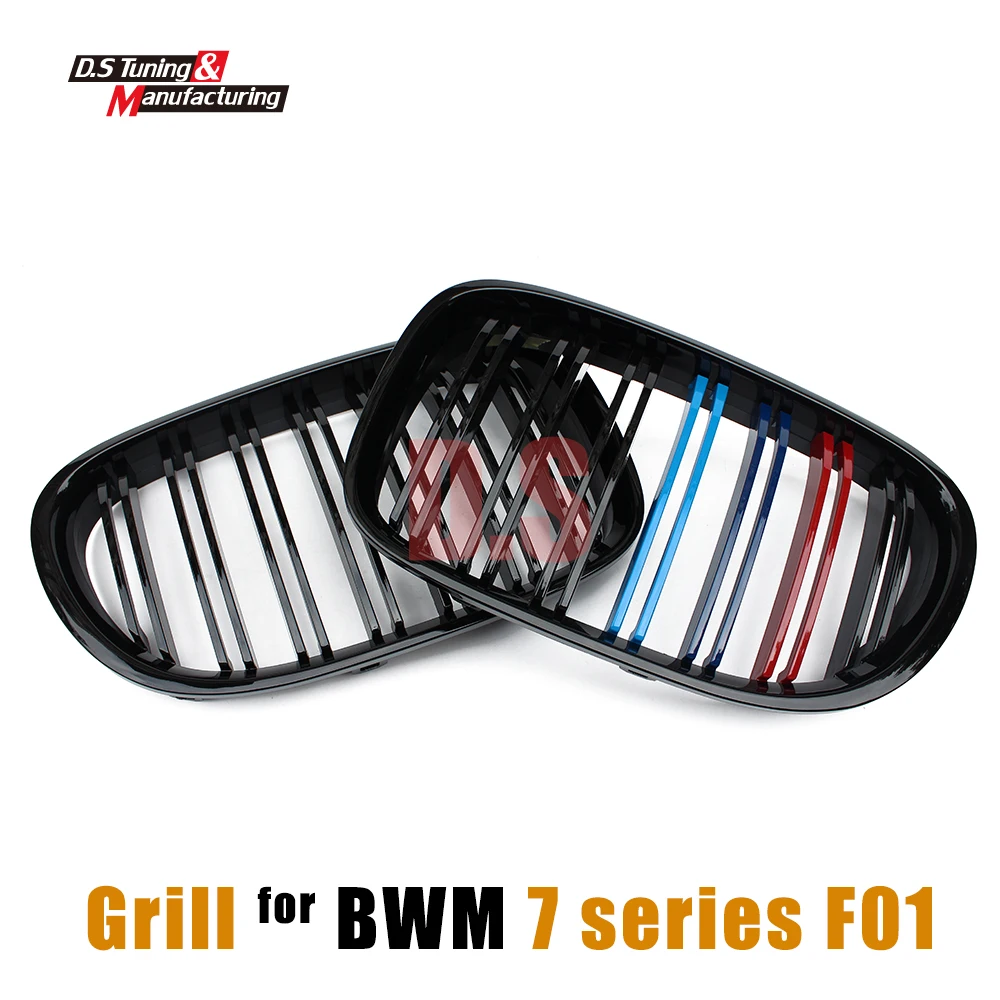 F01 2 планка Передняя гоночная решетка сетки для почек BMW F02 F03 F04 7 серии 2010 2015 4