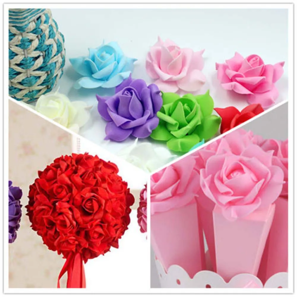 10 шт. разноцветные Искусственные цветы из пенопласта украшение для дома свадьбы