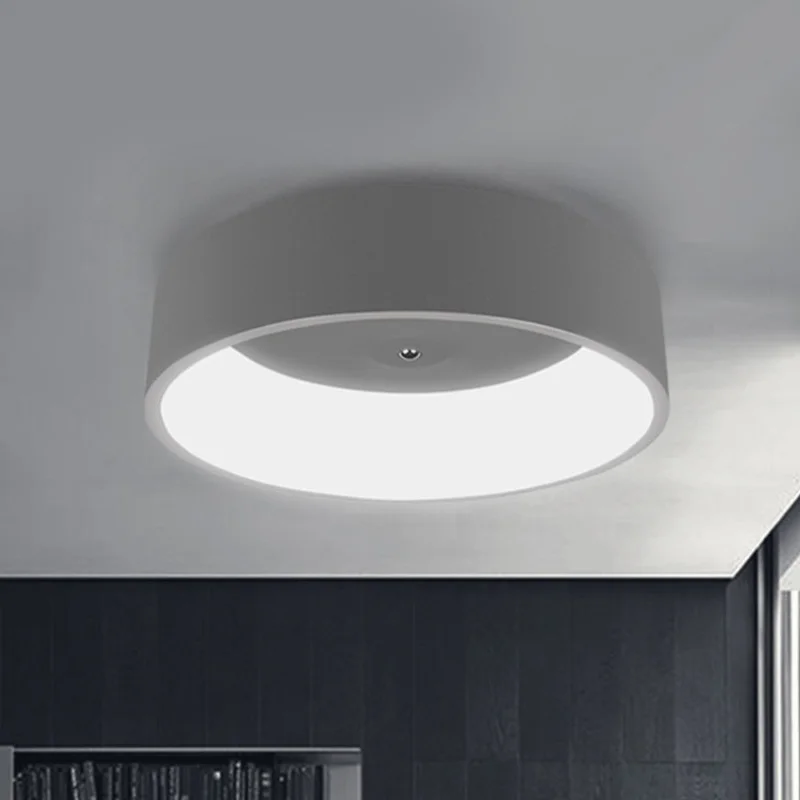 White/Grey Round Modern Led Ceiling Lights For Study Kids Room Bedroom AC85-265V Home Dec Lamp | Лампы и освещение