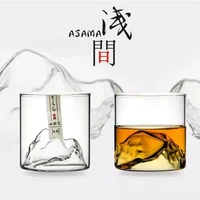 national tide view mountain glass cup retro japanese cup coffee japanese tea cup whiskey glass
