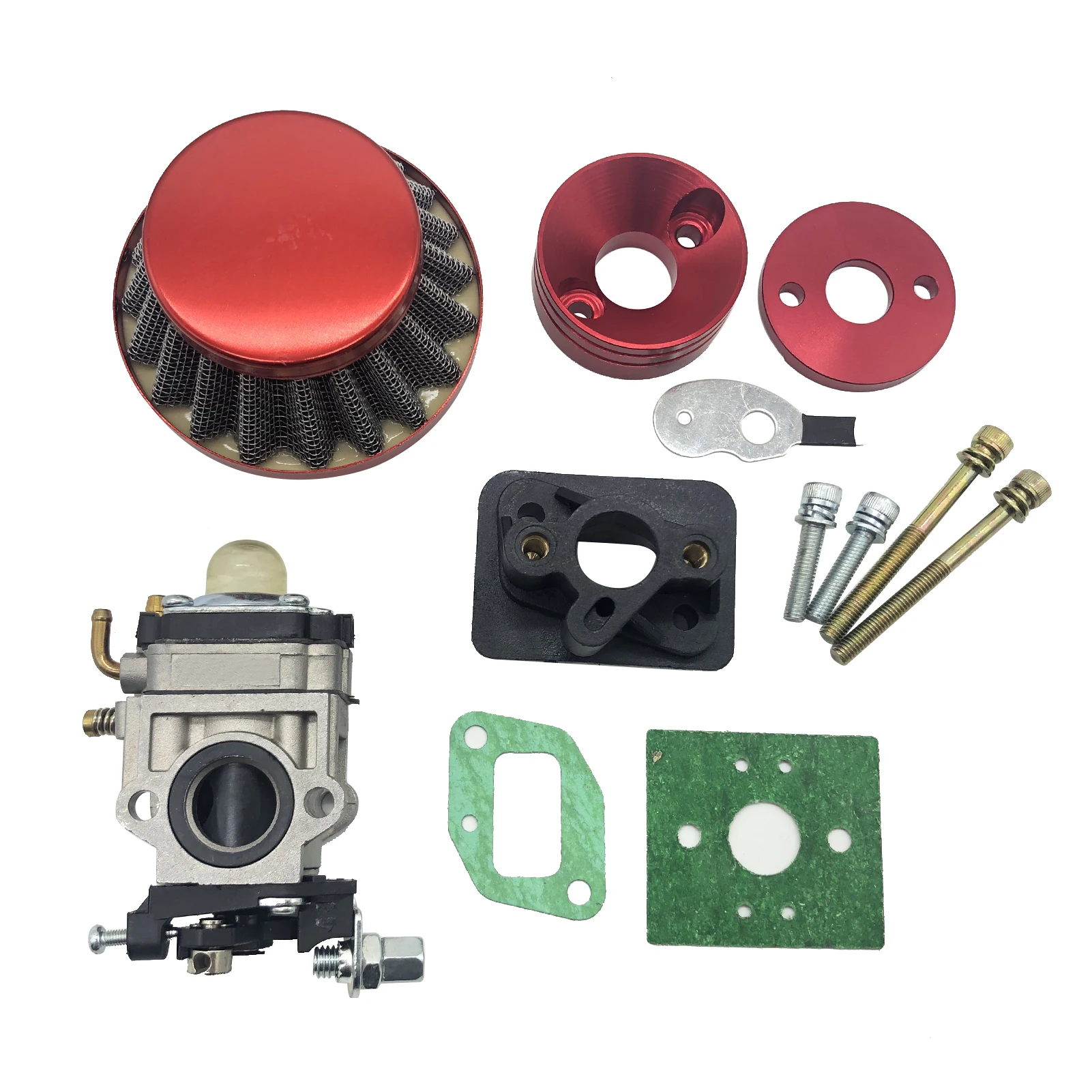 

15mm Carburetor Air Filter Kit for 2-stroke 43cc 47cc 49cc Scooter ATV