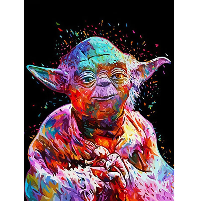 Алмазная мозаика картина 5D DIY вышивка крестиком Мозаика Мастер Йода мультфильм