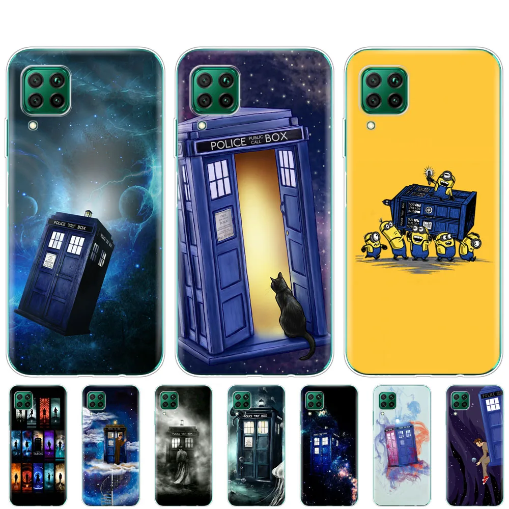 Чехол для huawei p40 lite E pro P smart 2020 чехол Y5P Y6P Y7P Y8P Y6S Y9S NOVA 5T Tardis Box Doctor Who | Мобильные