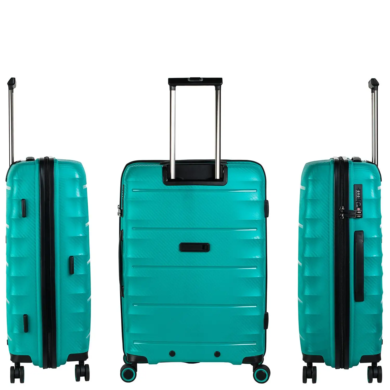 JASLEN DUBLIN набор из 2 жестких багажных тележек 4 двухколесных полипропилена PP. TSA 161015 |