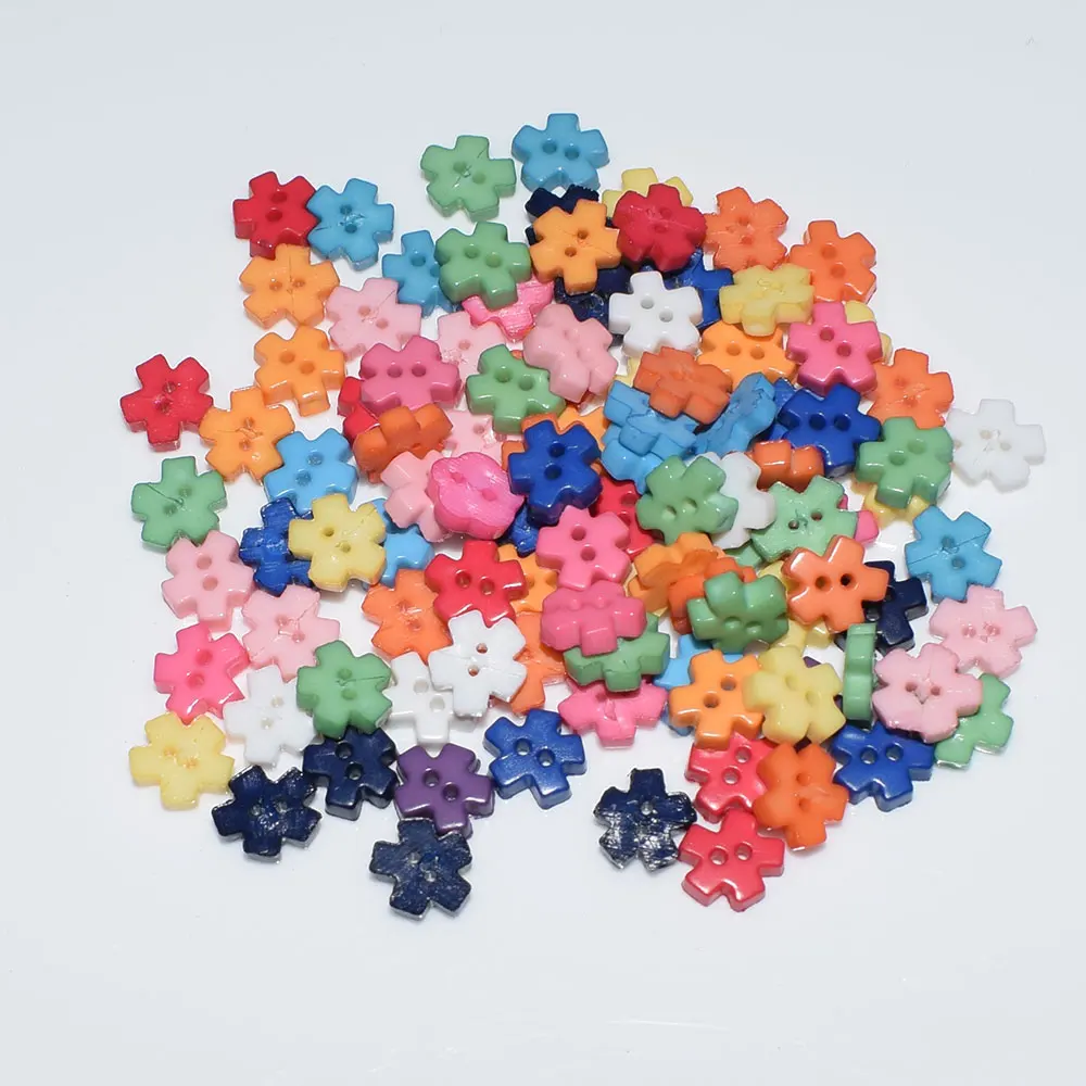 1000 шт полимерные пуговицы с коробкой яркие цвета Мультяшные Детские для шитья