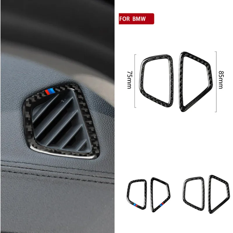 

Car Stickers for BMW 5 Series 2018 G30 G38 530i 540I Auto Interior Carbon Fiber Instrument Air Conditioning Vent Frame Decals