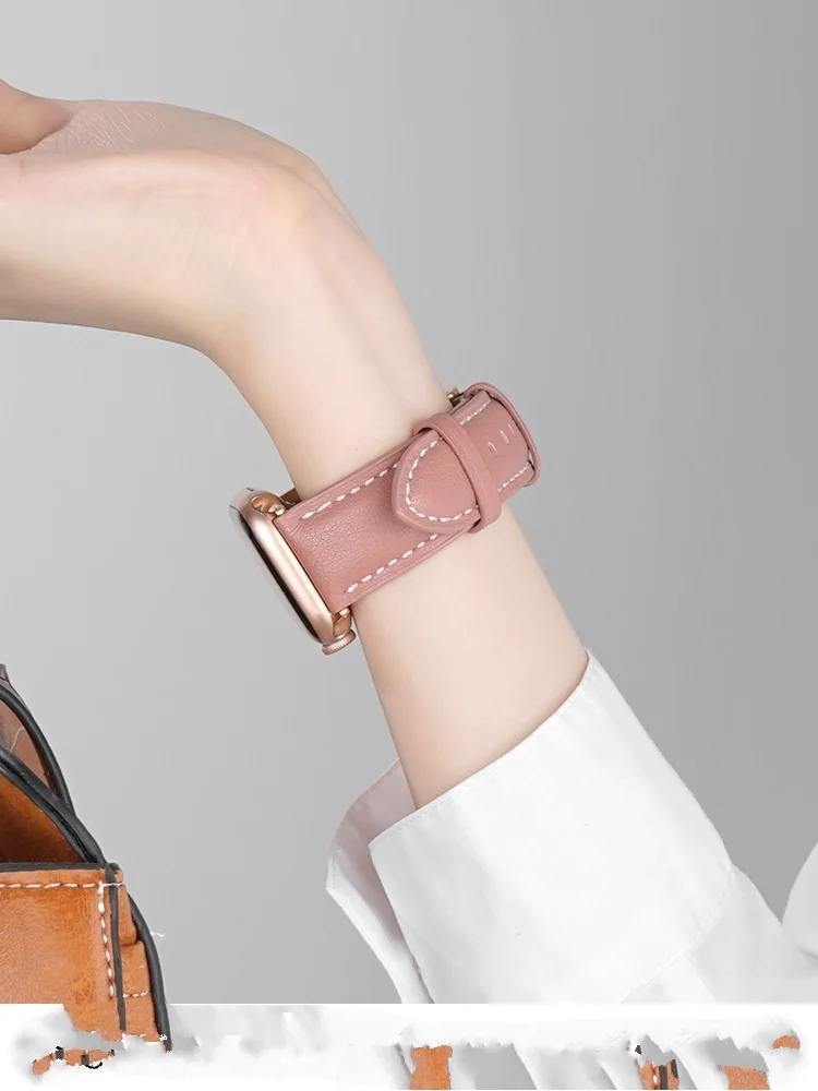 

Для Apple Watch 6 Tablet IWATCH7 Generation Apple Watch 4 / 3/2/1 / SE кожаный стол с женской индивидуальностью 38/42/44 / 40 мм Новинка