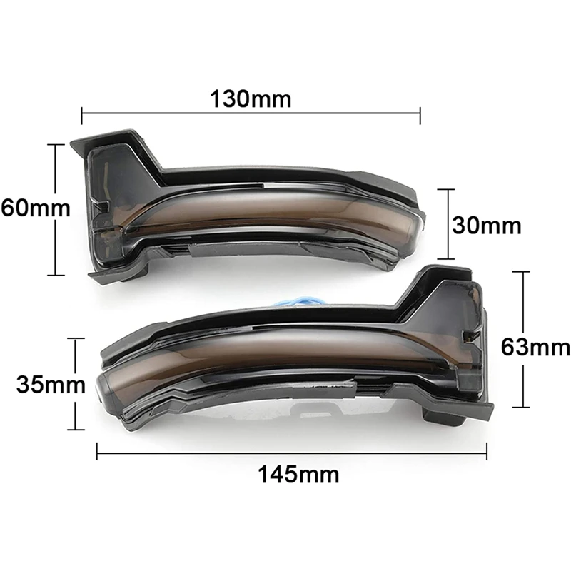 

Car Dynamic Blinker LED Amber Turn Signal Light Side Rear-View Mirror Lamp for Ford Focus Mk4 Ab Bj 2019-2020