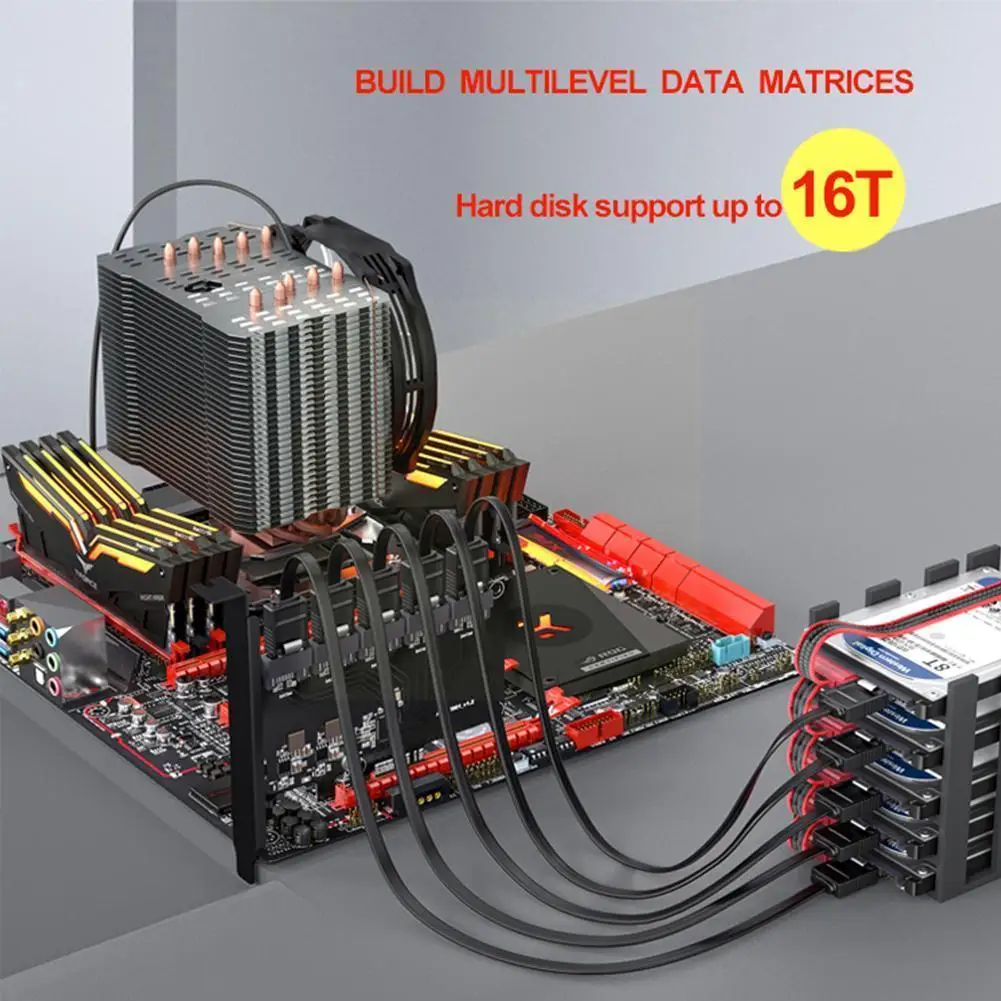 

Плата расширения SATA3.0, PCIE на 10/16 портов