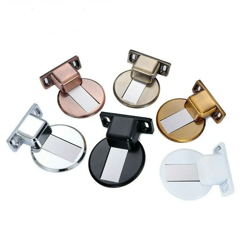 

Magnetic Door Stops 304 Stainless Steel Door Stopper Hidden Door Holders Catch Floor Nail-free Doorstop Furniture Hardware