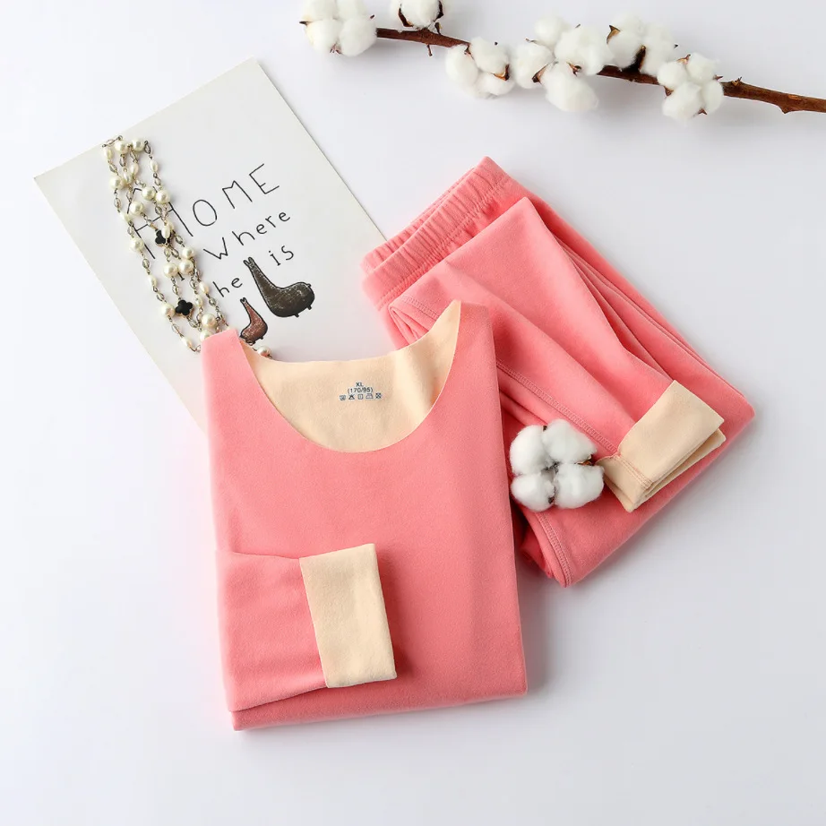 Thermal Underwear Men Winter Women Long Johns Sets Fleece Keep Warm In Cold Weather Size L To 4XL Thermal Underwear