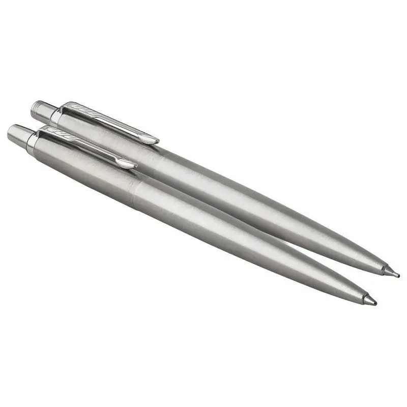 Набор PARKER &quotJotter Stainless Steel CT&quot: шариковая ручка синяя и механический карандаш 2093256