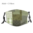 Ветрозащитная хлопковая маска унисекс, с фильтрами