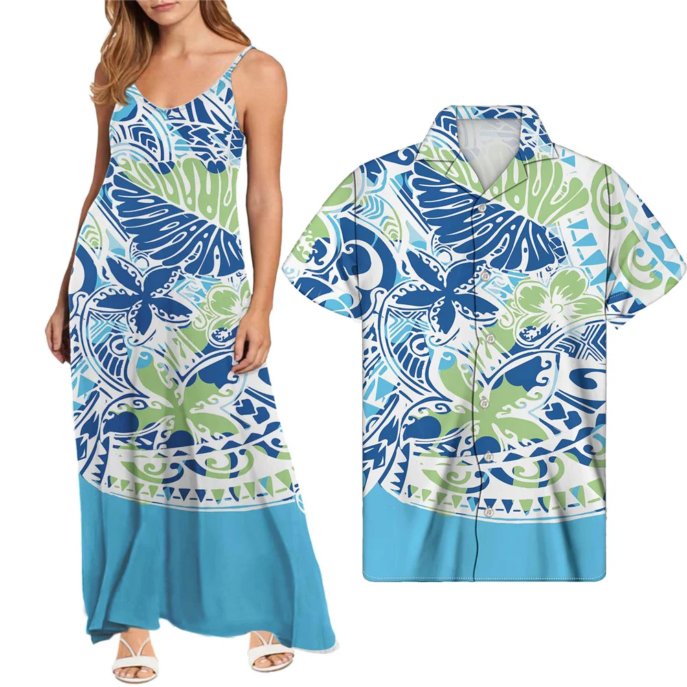 

Sexy Women Dress Hollow Out Long Dresses Polynesian Tribal Hawaii Flower Print Sleeveless Party Night Clubwear Dresses Vestidos