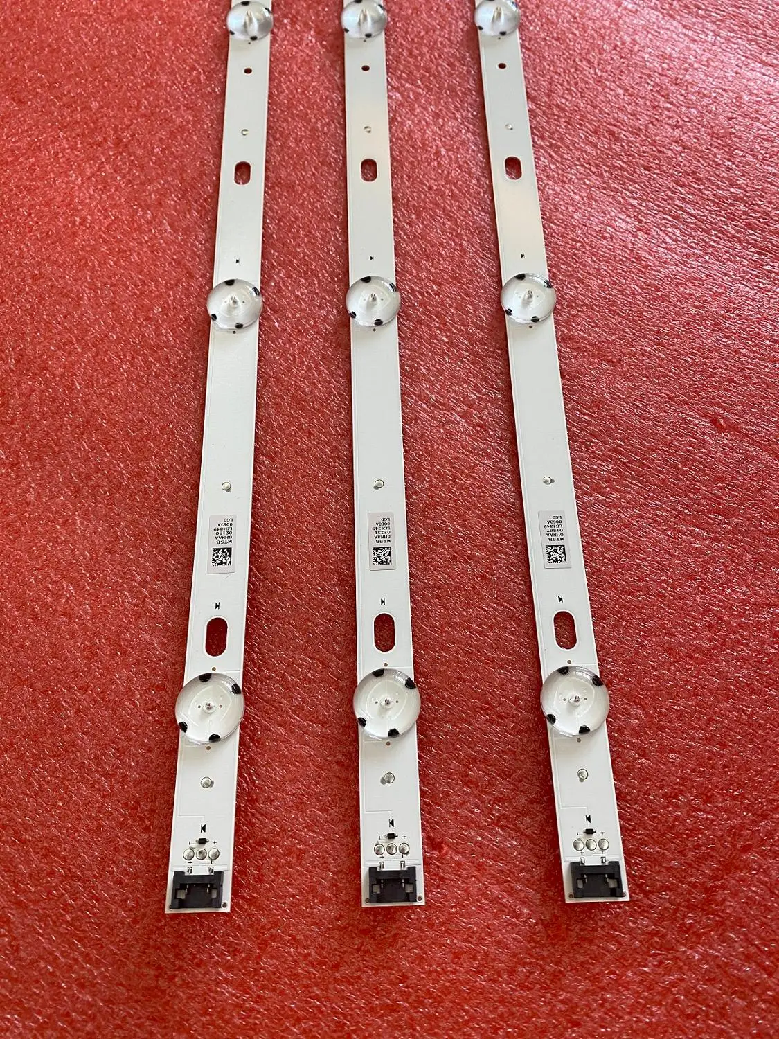 3 шт. светодиодный подсветка полосы для LG 43UJ657V 43UJ675V 43LJ624V 43UJ670V 43UJ6300 43UJ634V 43UK6300MLB 43LH515V