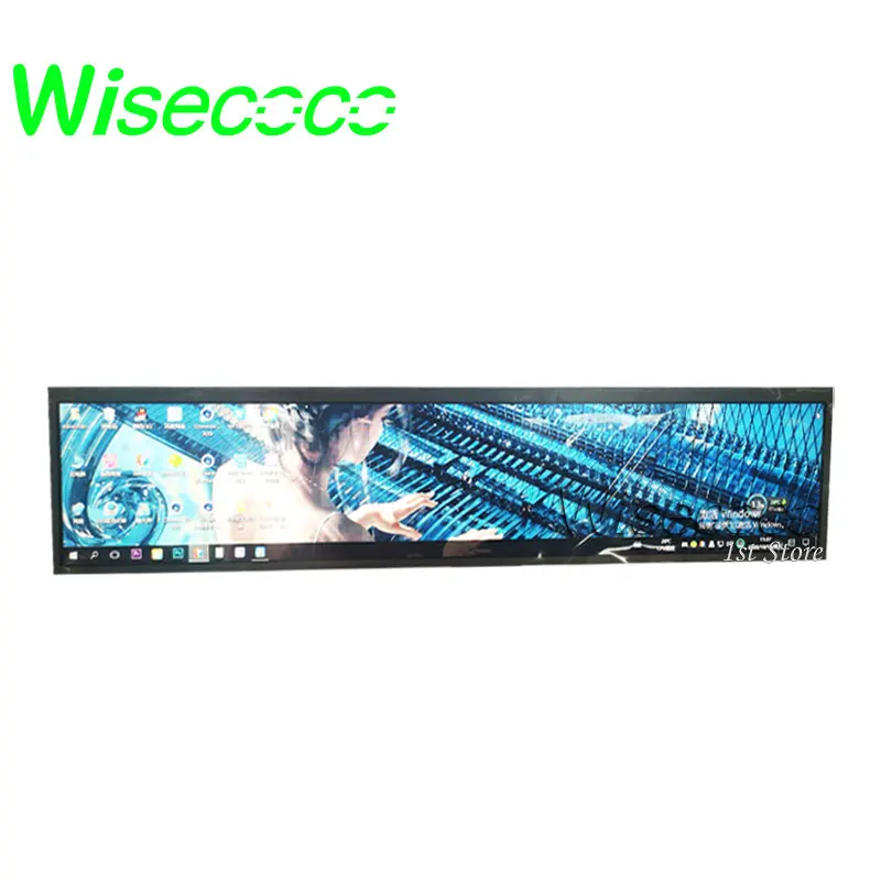 ЖК-панель Wisecoco диагональю 24 дюйма для супермаркетов 1920*360 с IPS-экраном и