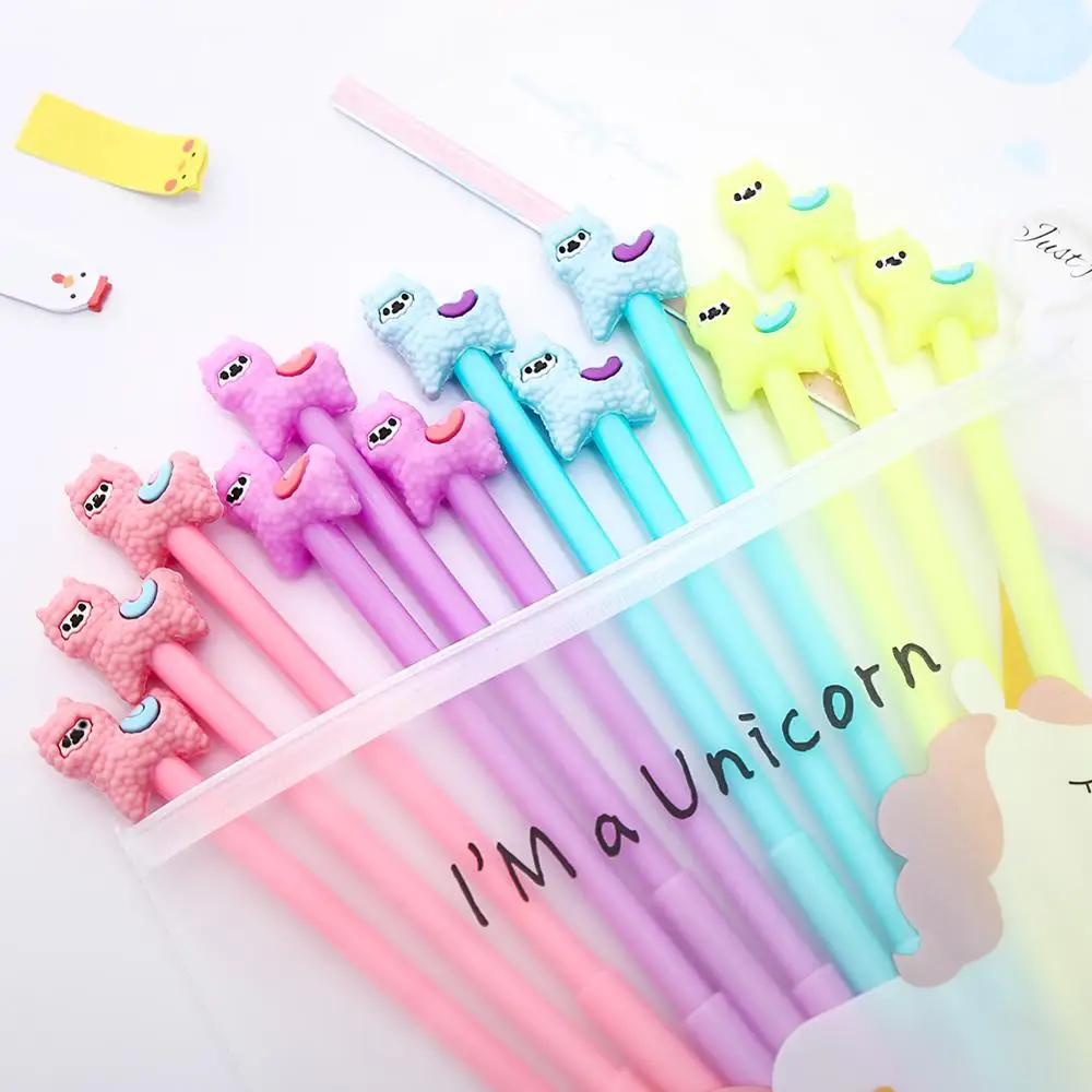 12 шт./компл. японские милые Альпака животных на гелевую ручку творческие забавное