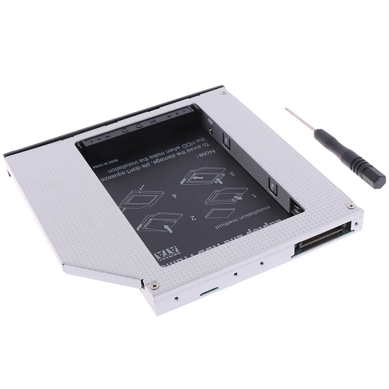 

12.7mm Aluminum Alloy 2nd HDD Caddy IDE to SATA 2.5" HDD SSD Case