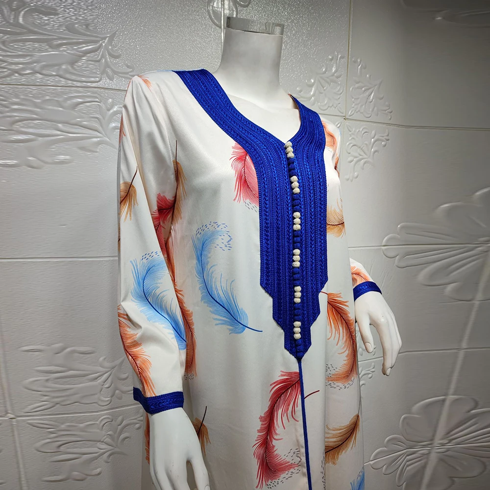 

Ramadan Robe Djelaba Marocaine Kaftan Caftan Marocain Abaya Dubai Wrap Muslim Fashion Hijab Dress Turkey Abayas for Women India