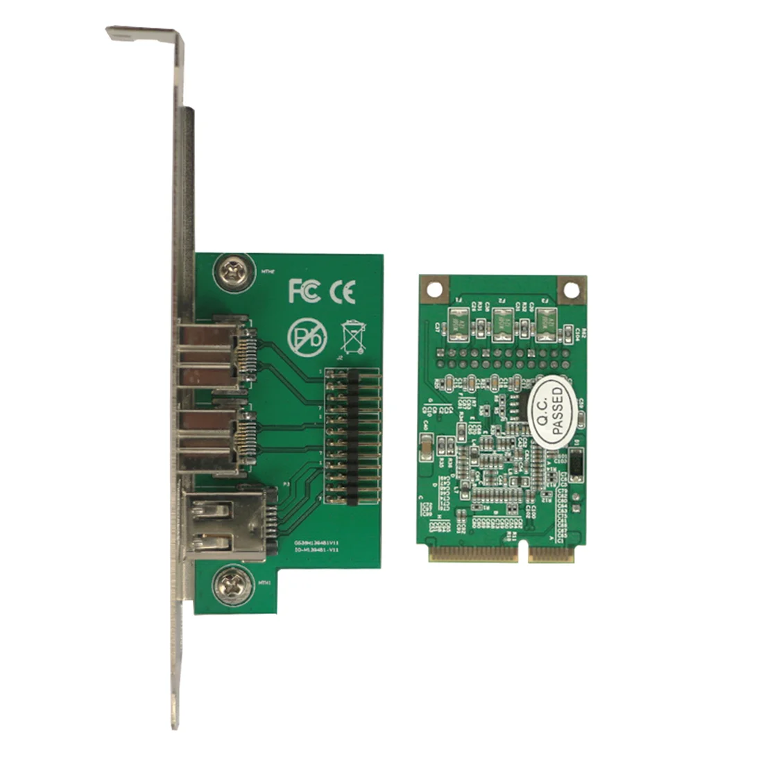 Мини PCI E к IEEE 1394 контроллер карты комбо 1x 1394A 6Pin & 2x 1394B 9Pin адаптер для цифровой