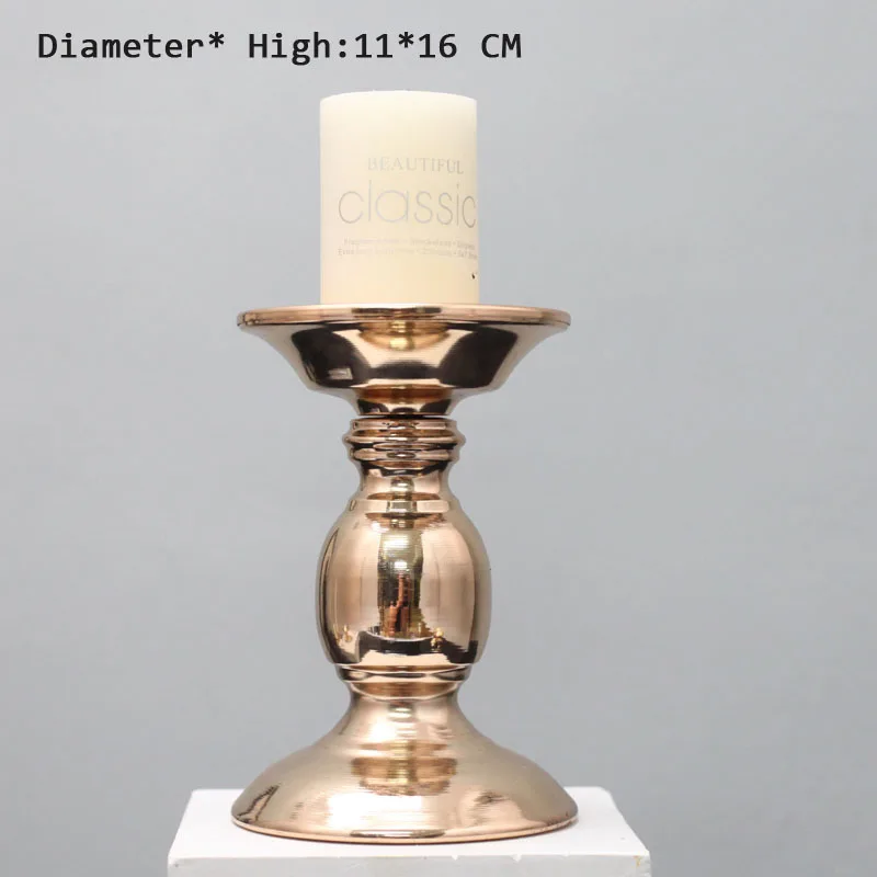 6 шт./партия металлический подсвечник декоративный для дома геометрический Свеча