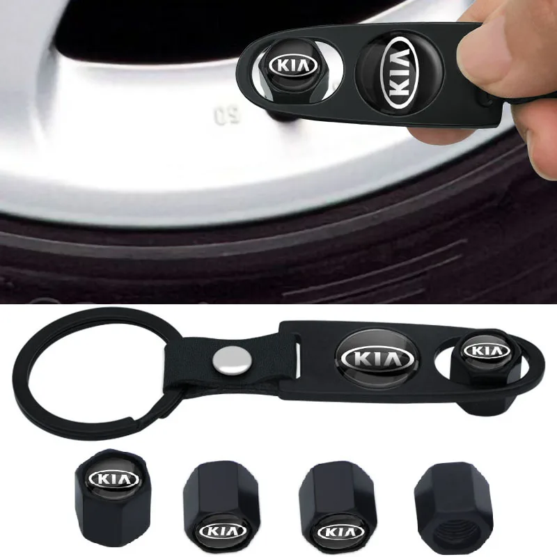 

Car Interior Decorative Car Valve Keychain with Wrench for Kia Rio K2 K3 K4 K5 KX3 KX5 Cerato Soul Forte Sportage Sorento Optima
