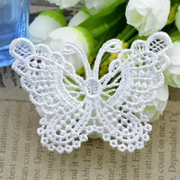 6 5x5 3cm wide luxury beads cotton white embroidery lace fabric diy applique collar trim ribbon sewing guipure wedding dress