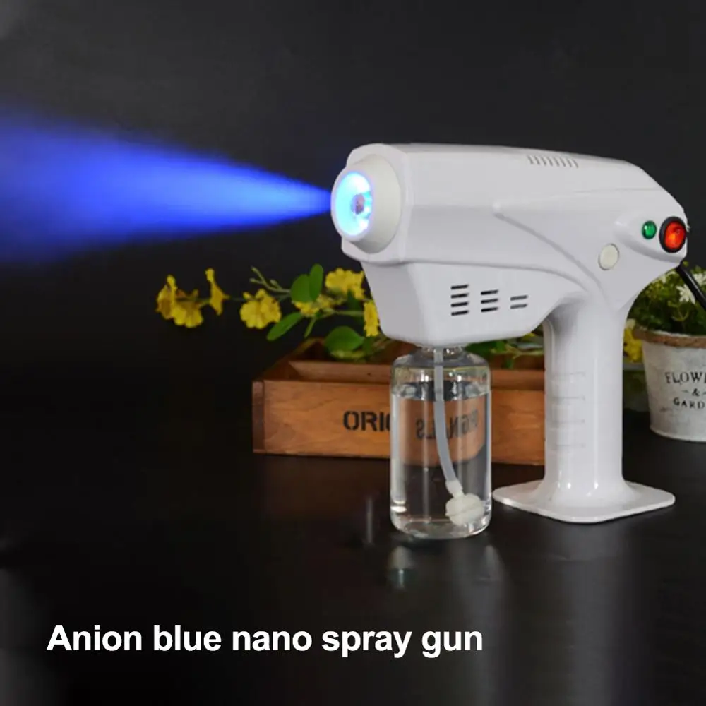 

110V-240V 1200W 260ML Disinfection Blue Light Nano Steam Gun Hair Spray Machine Ultra Fine Aerosol Water Mist Trigger Sprayer
