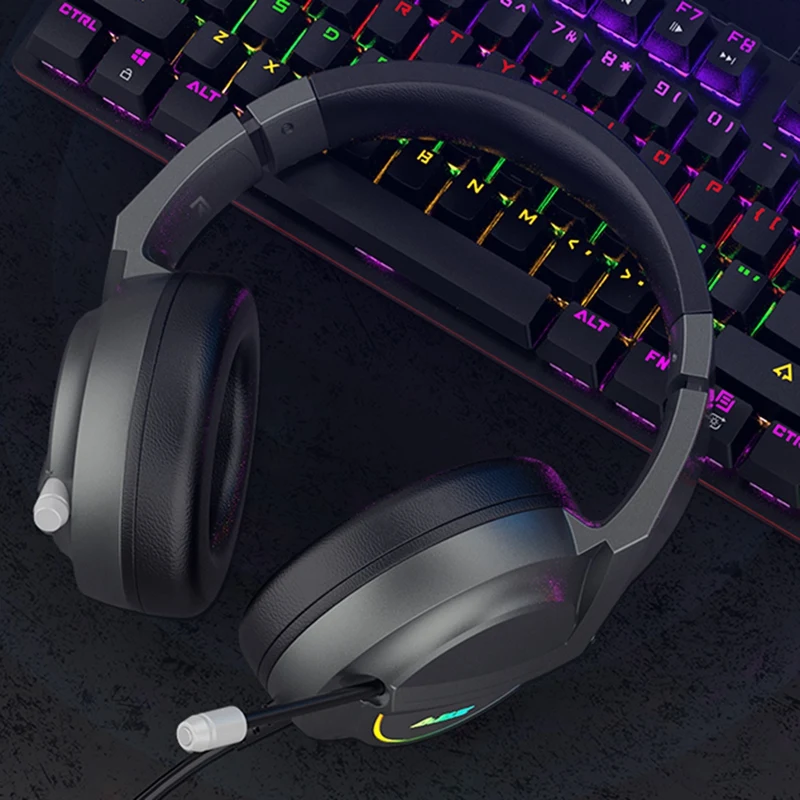 

Headphones Wired Subwoofer 7.1 Listening Discrimination HD Microphone Gaming Full Cover Gaming Headset