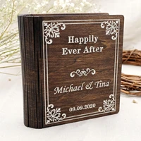 personalized wedding ring box proposal jewelry holder ring bearer book box engagement box valentines gift wedding favors