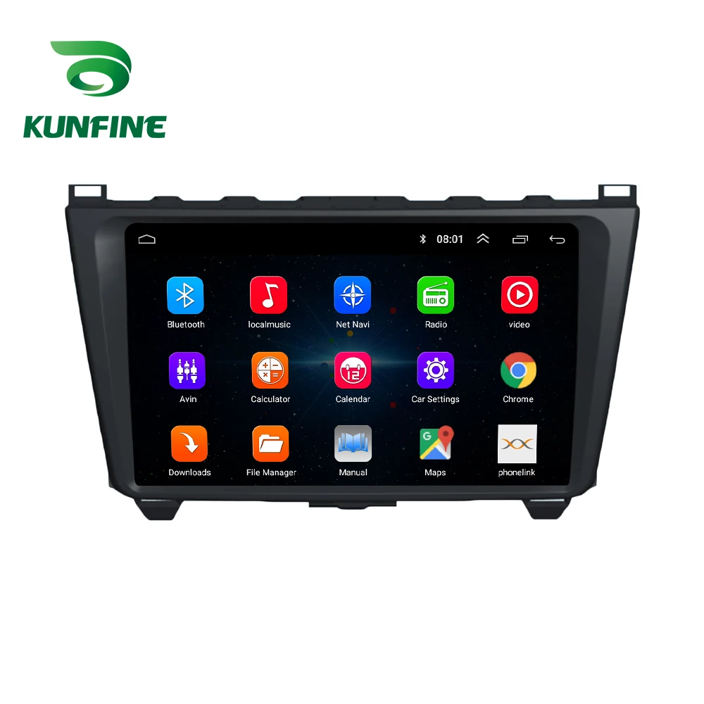 Восьмиядерный 1024*600 Android 8 1 автомобильный DVD gps навигационный плеер Deckless стерео для