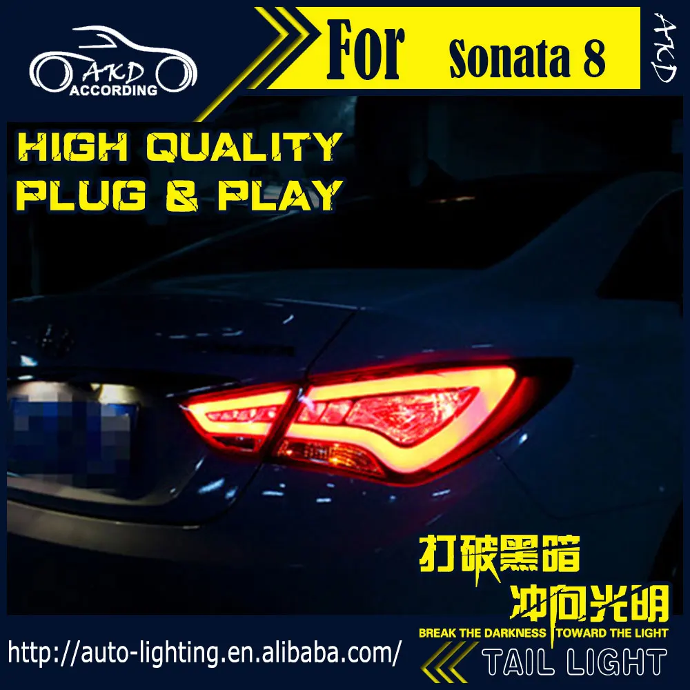 АКД стайлинга автомобилей хвост лампа для Hyundai Sonata задние светильник s