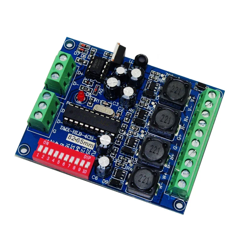 DMX HLB 4CH DMX512 декодер постоянного тока RGBW светодиодный контроллер DC5V 12V 24V 36V Выход