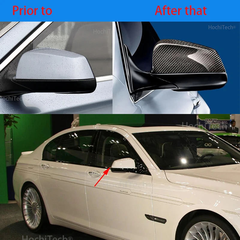 Для BMW 7 серии F02 2009 2010 2011 100% Настоящее углеродное волокно крышка зеркала заднего