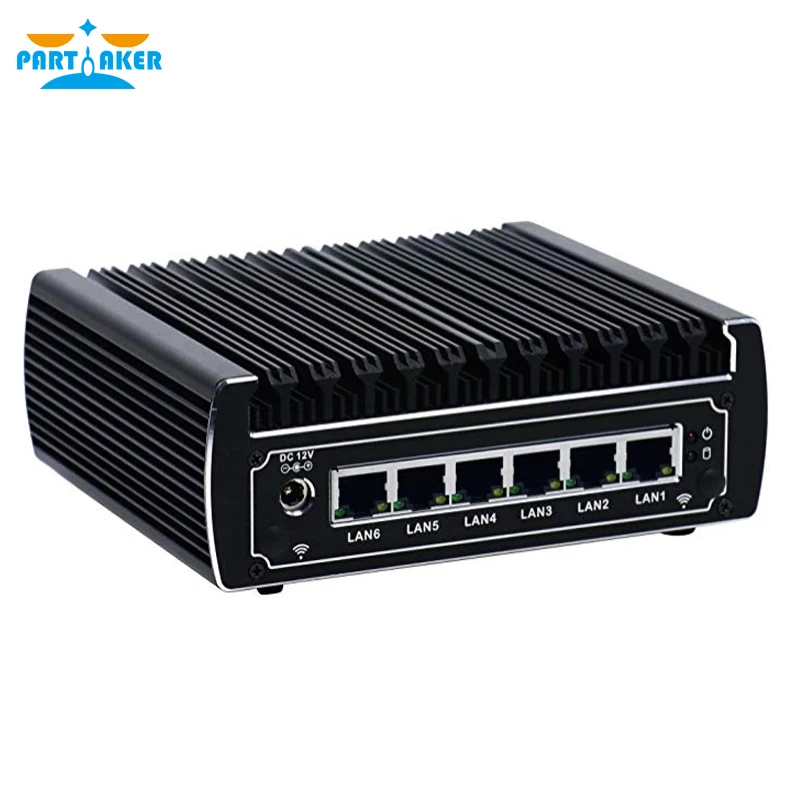 Мини-ПК без вентилятора pfSense x86 core i3 7100U i5 7200U celeron 3865U 6 * Intel Lans DDR4 linux сетевой