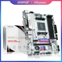 Материнская плата JGINYUE AM4, титановая, с поддержкой десктопного процессора DDR4 RAM Athlon/Ryzen, с двухканальным процессором NVME M.2 SATA3 M ATX