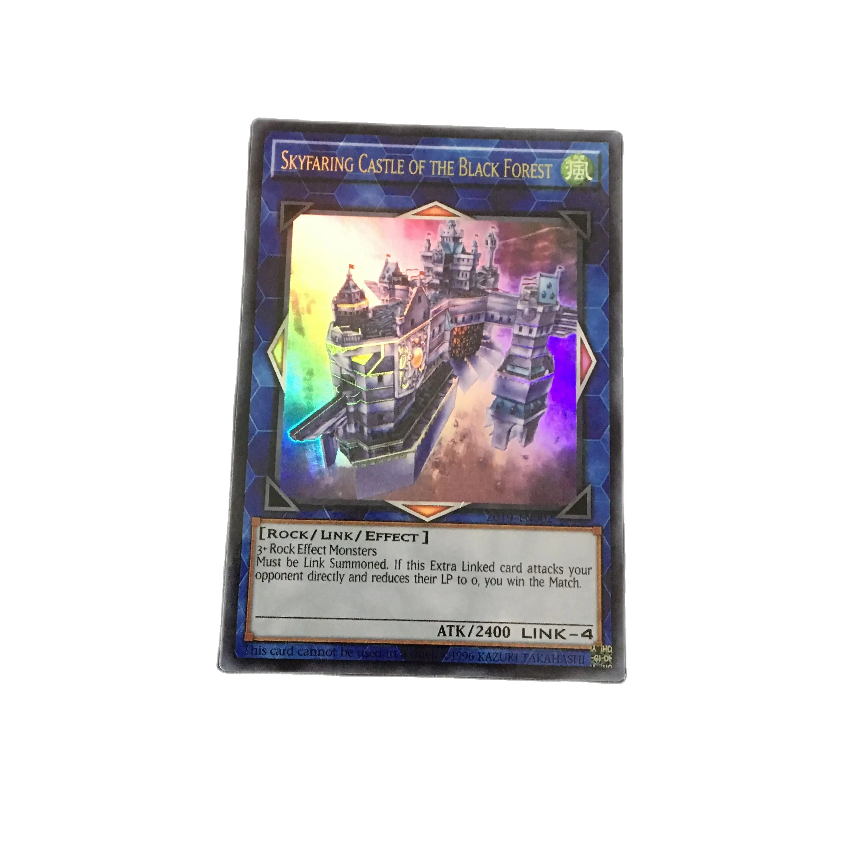 Yu-gi-oh-tarjeta de premio del 2019 del campeonato mundial, personalizado especial, Flash de cara del pavimento espacial de la Selva Negra-0