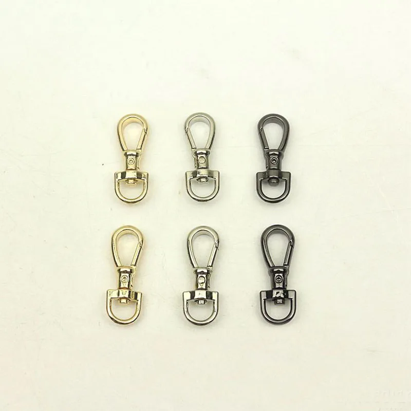 

50Pcs 9mm D Ring Metal Hanger Buckles Lobster Clasp Swivel Trigger Clips Snap Hook for Bags Strap Leather Craft DIY Accessories