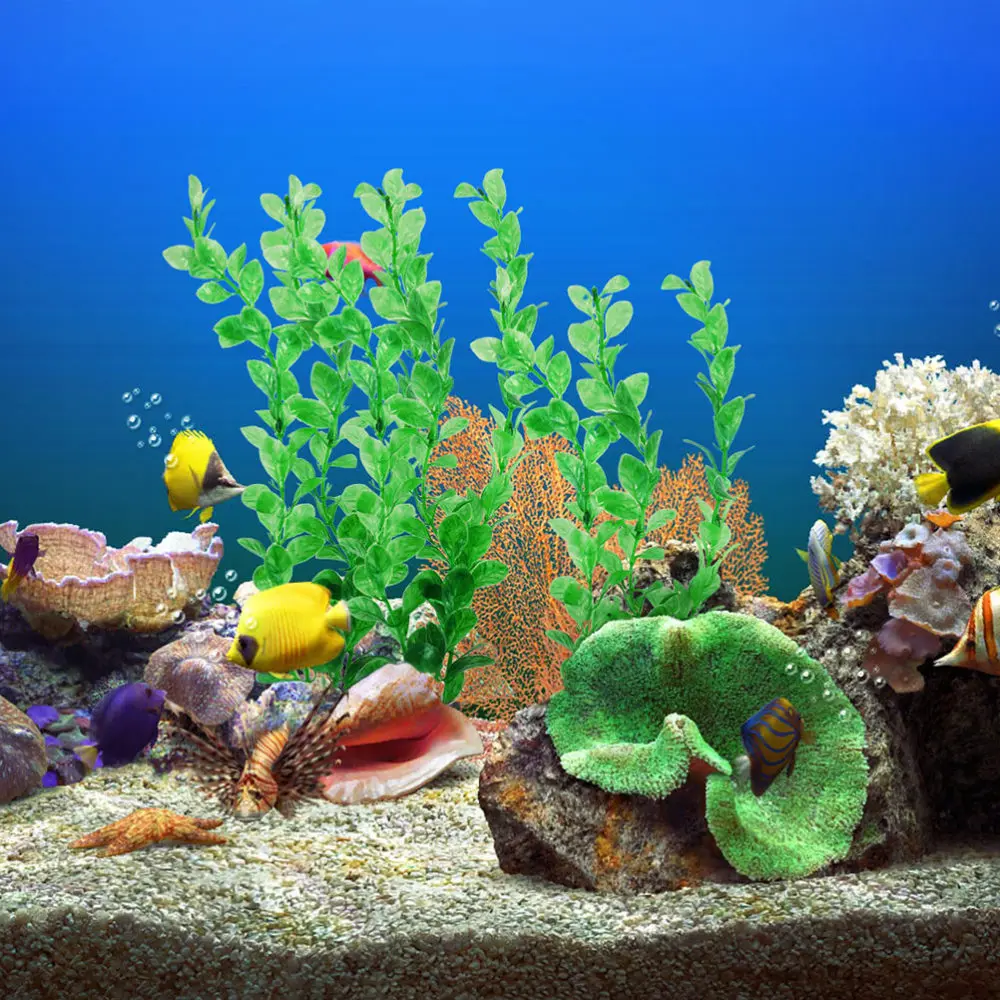 

3 Sets Artificial Underwater Plant Decors Aquarium Ornaments for Fish Tank