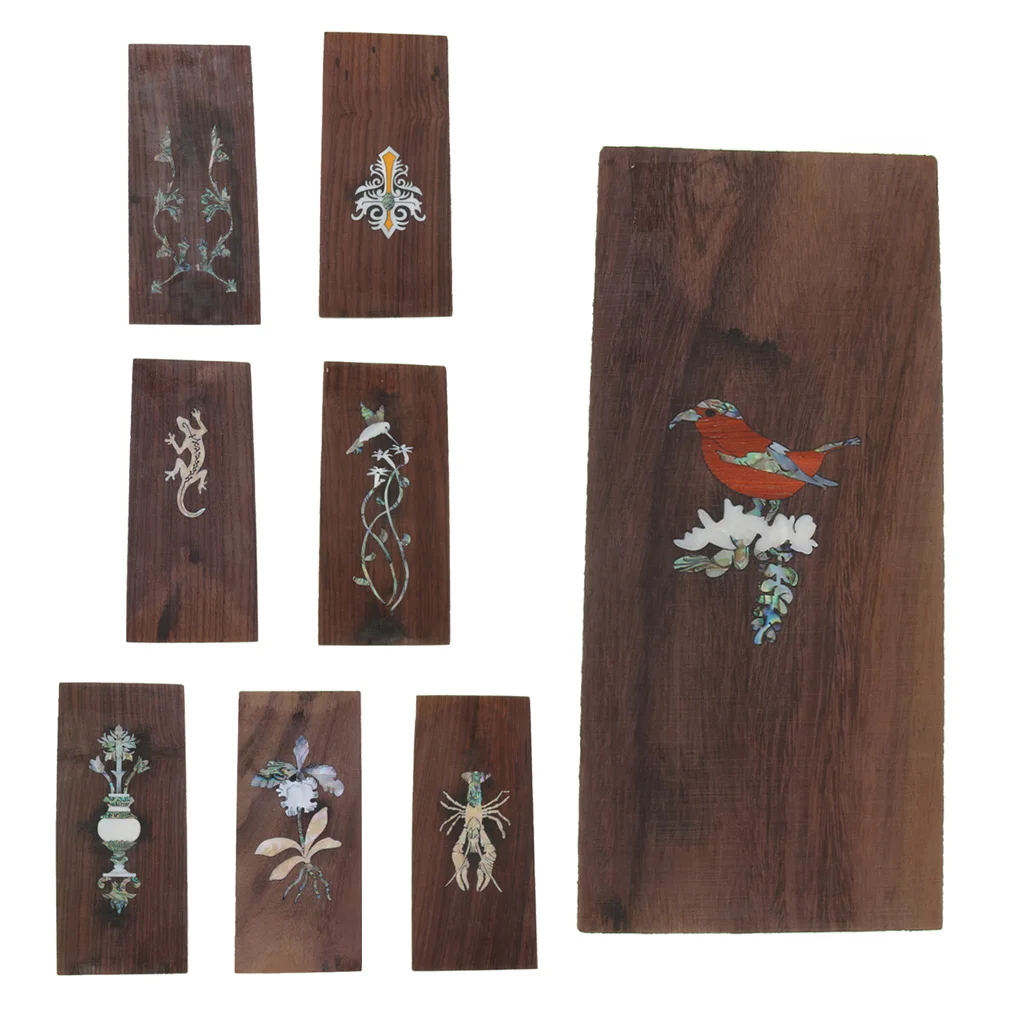 Шпон для гитары из розового дерева головной убор лист с наклейкой Luther DIY|Детали и